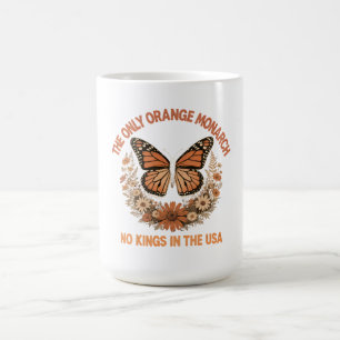 Mug « Pas de rois aux États-Unis » Art papillon poli