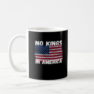 Mug Pas de rois en Amérique Drapeau américain Freedom