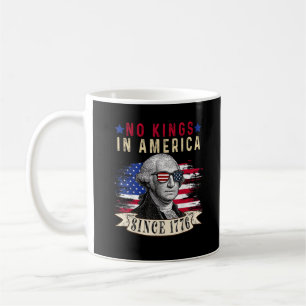 Mug Pas de rois en Amérique Drapeau USA Rétro Style Co