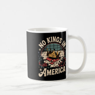 Mug Pas De Rois En Amérique Floral Démocratie Rétro