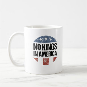Mug Pas de rois en Amérique Vintage Patriotique Pas de