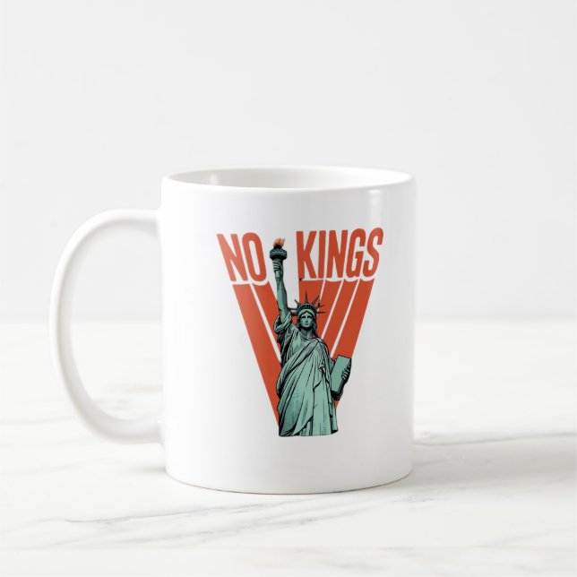 Mug Pas de rois Statue de protestation Classique améri (Gauche)