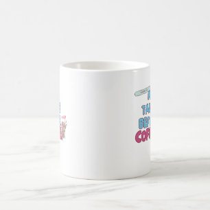 Mug Pas de tarte avant le café - Citation de café amus
