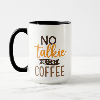 Mug Pas de tarte avant le café | Conception cadeau de 