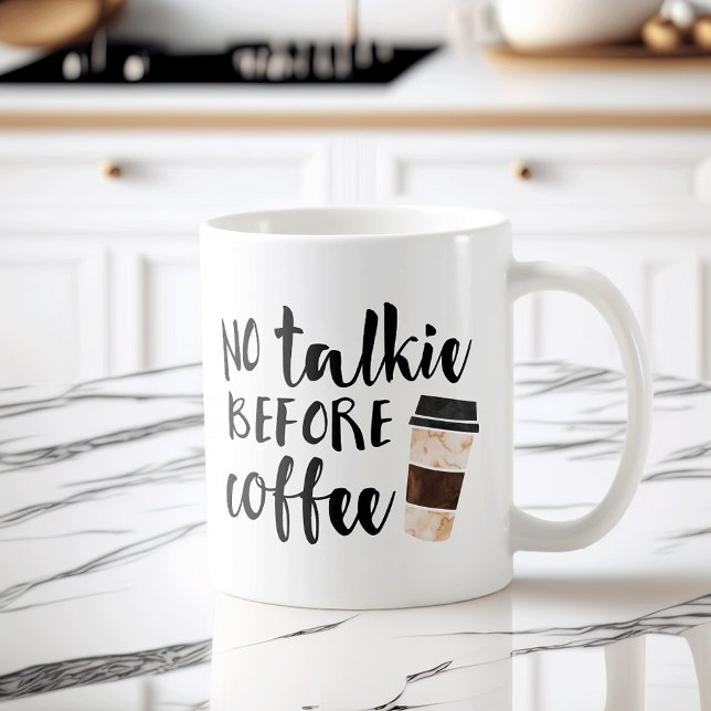 Mug Pas de tarte avant le café drôle (Créateur téléchargé)