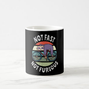 Mug Pas Fast Not Furious paresseux vélo de couchage