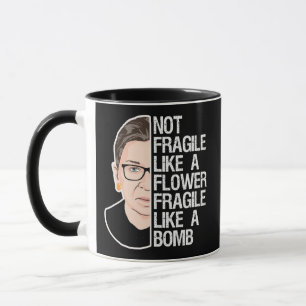 Mug Pas fragile comme une fleur fragile comme une bomb