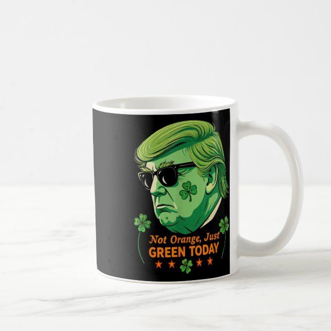 Mug Pas Orange, juste vert - Saint Patrick’s Day Trump (Droite)