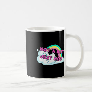 Mug Pas un robot, juste une fille chaude joueuse graph