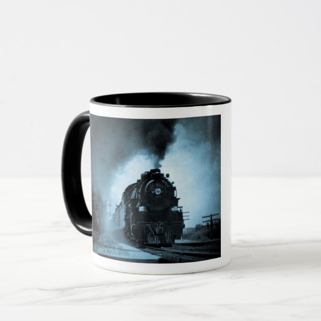 Mug Passager Pacifique 4 cyan de vapeur du Missouri (Devant gauche)