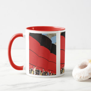 Mug Passagers de bateaux de croisière vintages saluant