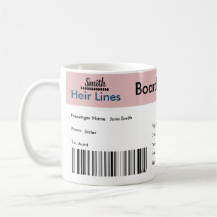 Mug Passe d'embarquement Grossesse/Faire-part d'adopti
