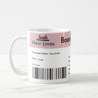 Mug Passe d'embarquement Grossesse/Faire-part d'adopti