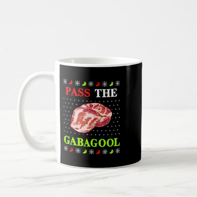 Mug Passez le chandail de Noël moche de Gabagool pour (Gauche)