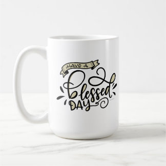 Mug Passez une bonne journée, à la main