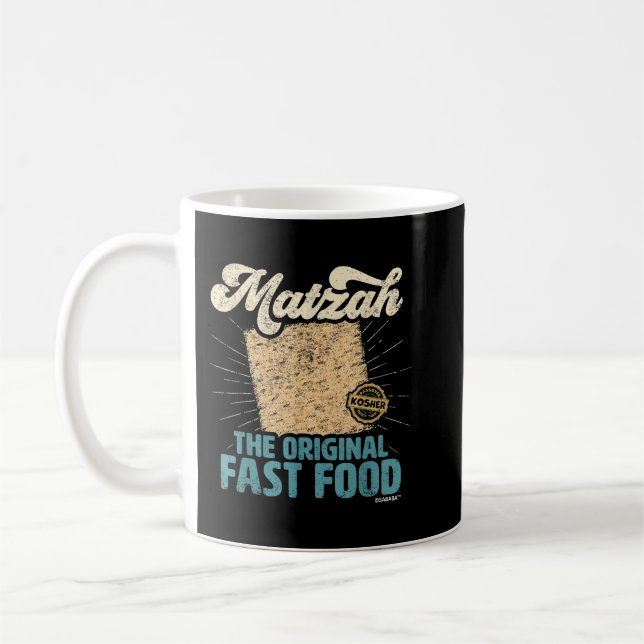 Mug Passover Matzah L'original Fast Food Funny Seder (Gauche)