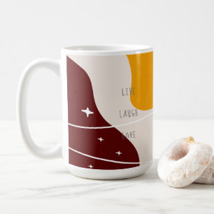 Mug Pastel Abstrait Live Laugh Love