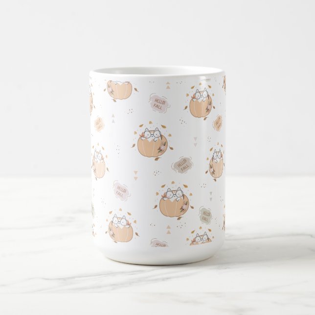 Mug Pastel Autumn Cute Cats (Centre)