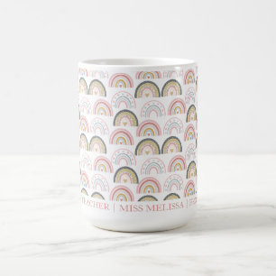 Mug Pastel Cute Arc-en-ciel & Coeur merveilleux cadeau