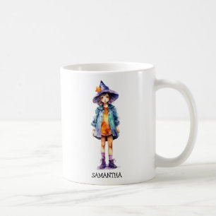 Mug Pastel Cute Witch Girl Halloween esthétique