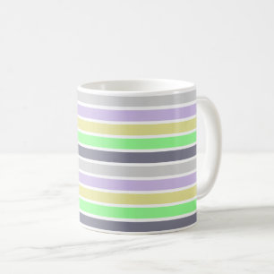Mug Pastel et rayures blanches