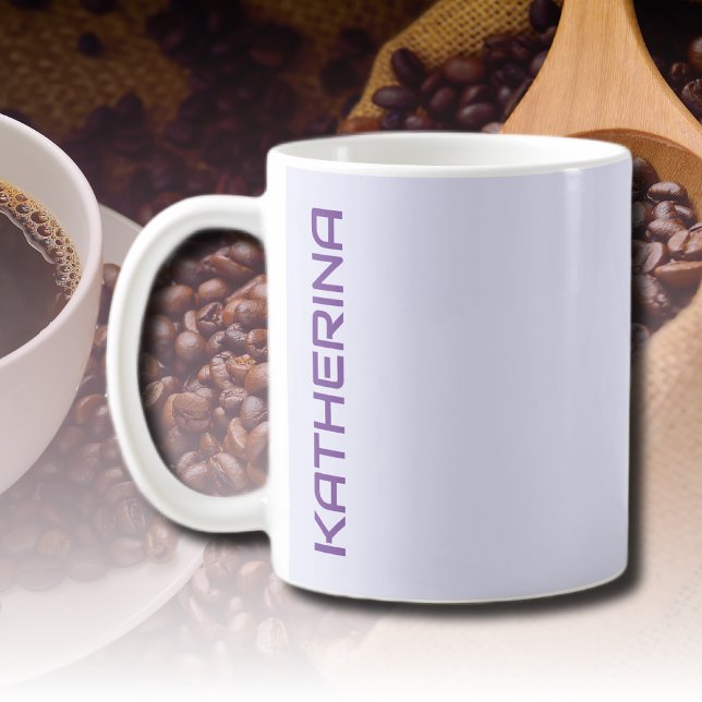 Mug Pastel Lavender couleur solide classique personnal (Créateur téléchargé)