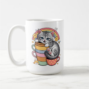 Mug Pastel Paws & Rainbow Sips