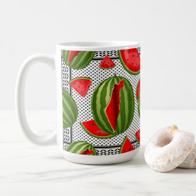Mug Pastèque Palestine - Slice (Avec donut)