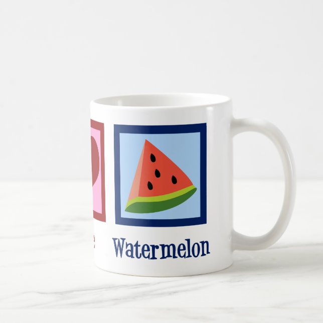 Mug pastèque Peace Love (Droite)