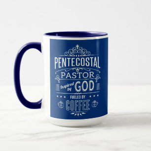 Mug Pasteur pentecôtiste, inspiré de Dieu et du Caf