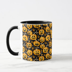Mug Patch Citrouille Halloween Jack-o'-lantern