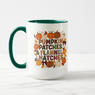Mug Patches citrouilles & Correspondances de flanelle