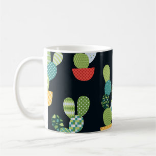 Mug Patchwork Cactus Plantes Motif sans couture