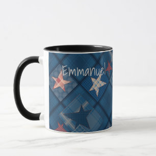 Mug Patchwork en denim
