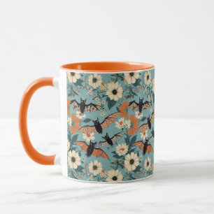 Mug Patchwork floral Chauve-Halloween & Fleurs