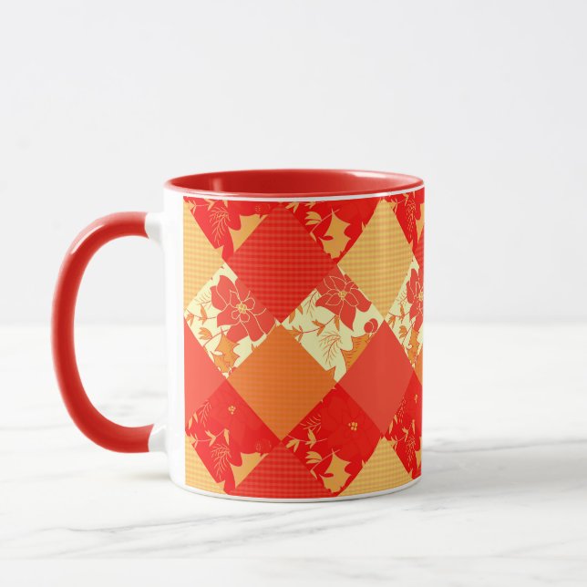 Mug Patchwork patchwork patchwork de Noël en toute tra (Gauche)