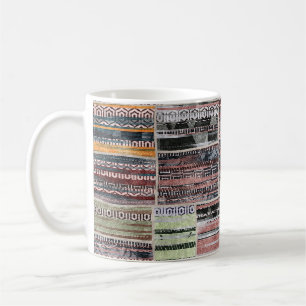 Mug Patchwork Quilt Collage Impression transparente.