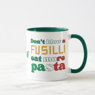 Mug Pâtes NE SOUFFLEZ PAS UN MONogramme D'Italie FUSIL