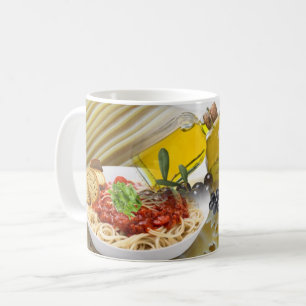 Mug Pâtes Sauce Rouge Huile d'olive Musique
