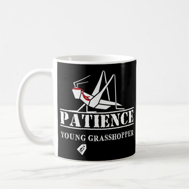 Mug Patience Jeune sauterelle ! (Gauche)