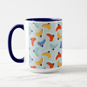 Mug Patinage de glace coloré Motif d'hiver