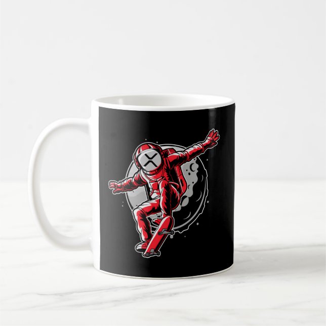 Mug Patinage Espace Ripple Cryptomonnaie Millionaire X (Gauche)
