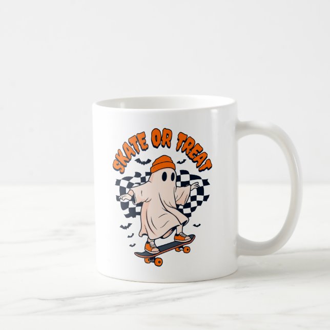 Mug Patinage ou traitement du fantôme Halloween (Droite)