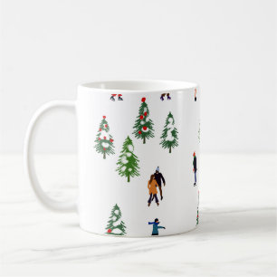 Mug Patineurs sur glace Pine │ patinage sur glace Noël