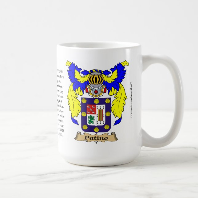 Mug Patino appellent, l'origine, la signification et (Droite)