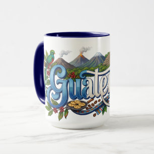 Mug Patrimoine du Guatemala, Tradition, Drapeau & Cult