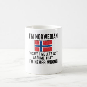 Mug Patrimoine norvégien Norvège Racines drapeau nor