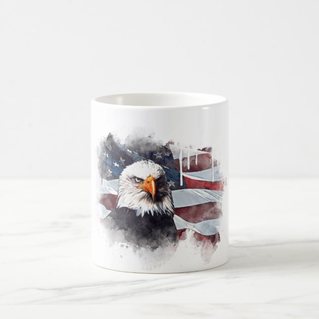Mug *~* Patriot USA Eagle drapeau américain (Centre)