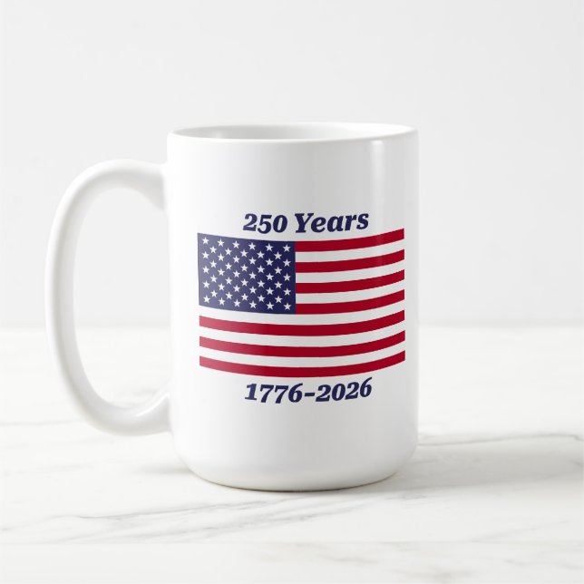 Mug Patriotic 250 Years 1776-2026 (Gauche)