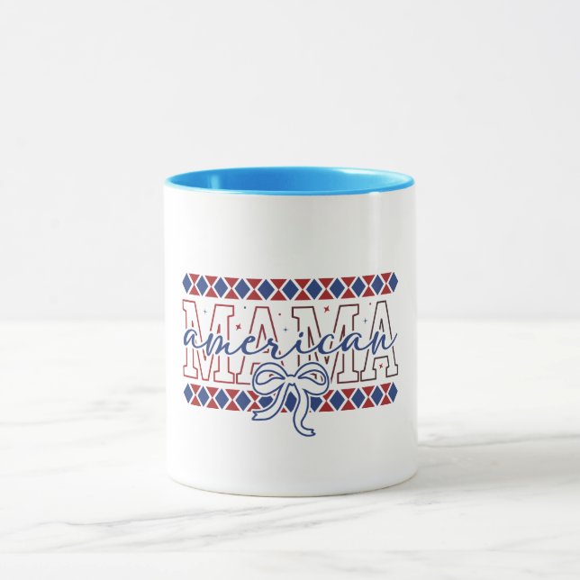 Mug-Patriotic Mom Coffee  Mug (Center)